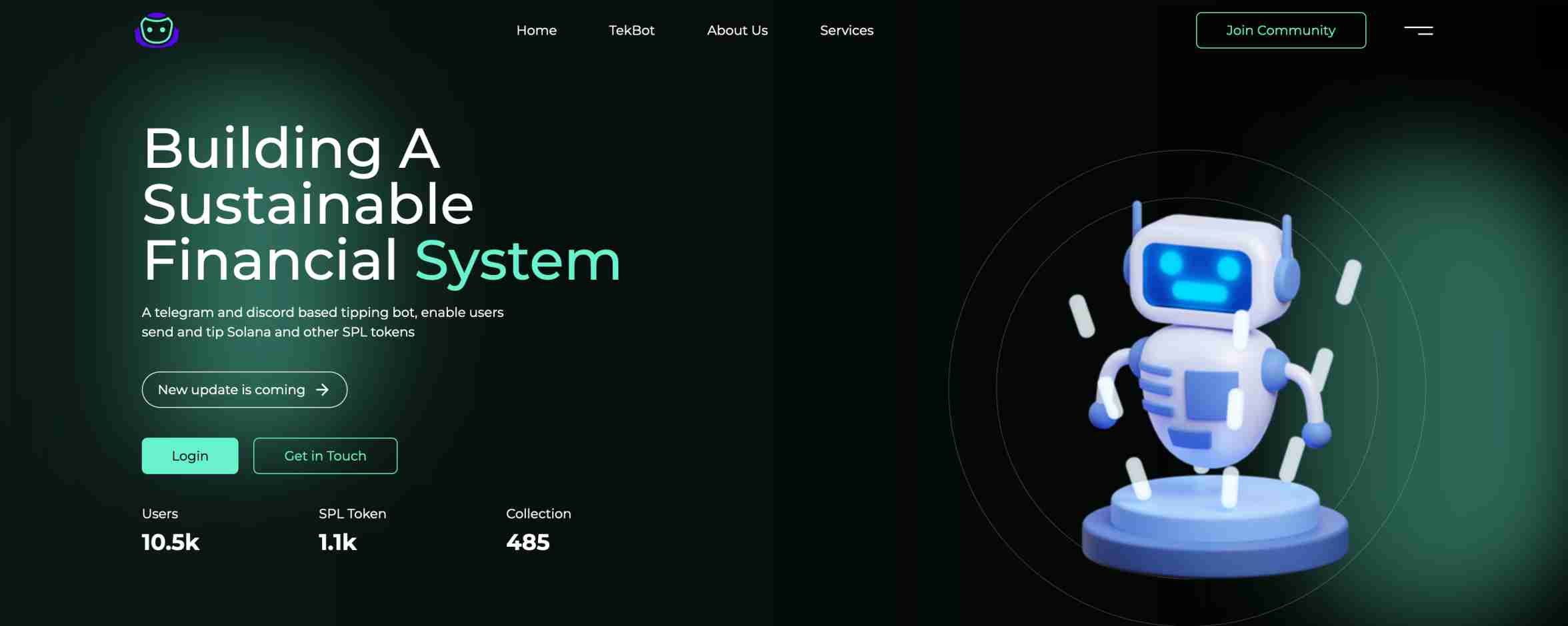 Sustainable Finance System On Solana | TekFinance